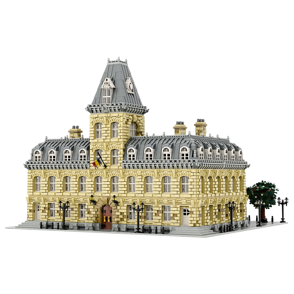 MOC-70573 French Palace 10th Anniversary Edition building blocks architecture series bricks set Free shipping