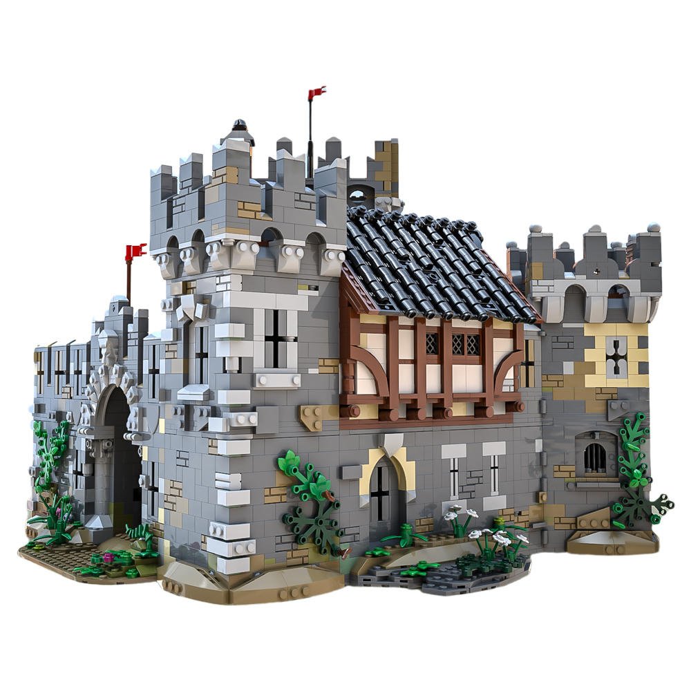 MOC-68151 Lions' Castle building blocks bricks set