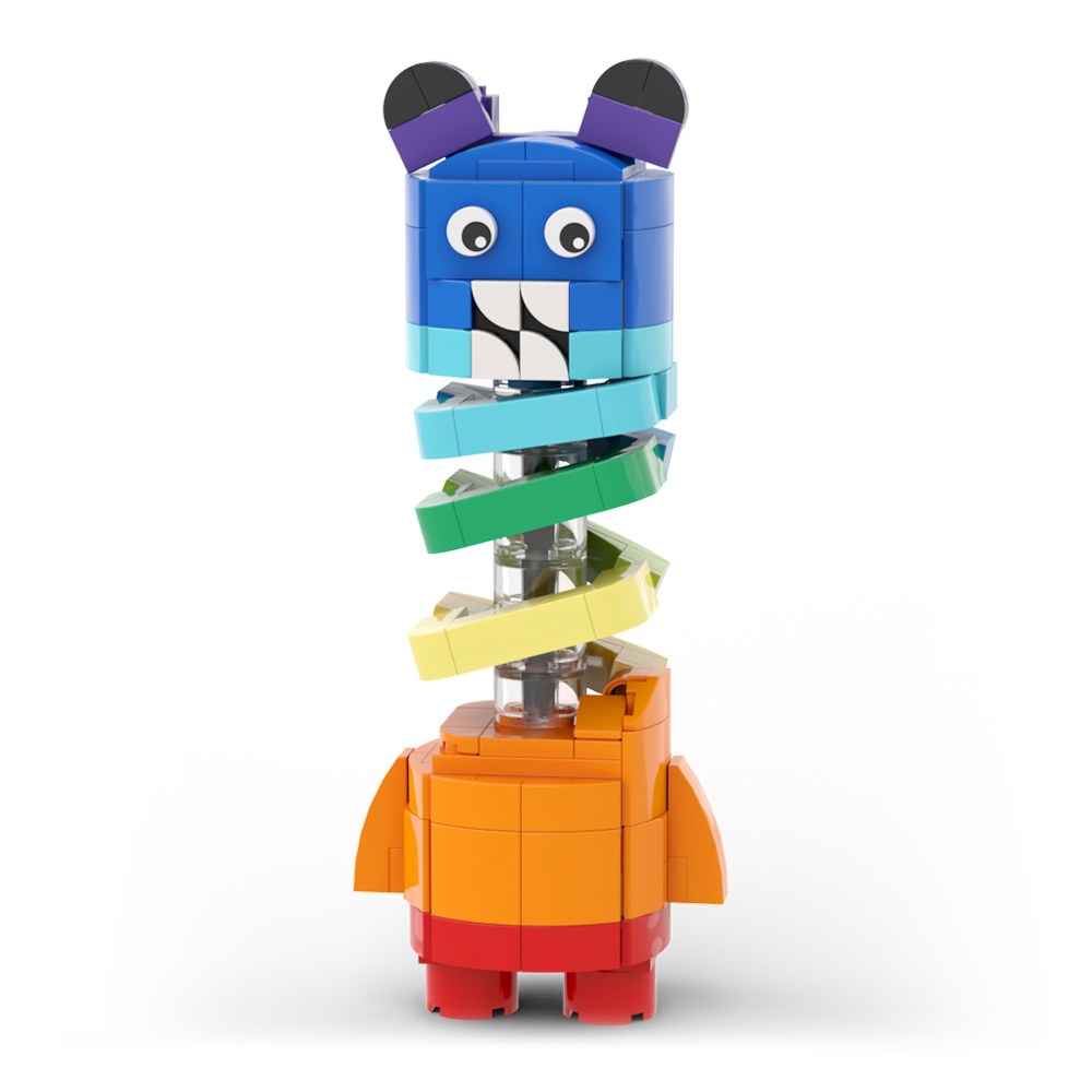 Garten of Banban 3 Slinky Bear building blocks kit with compatible bricks