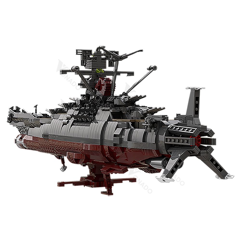  WANZPITS Space Battleship Yamato Model Kit,, Compatible with  Lego Ship