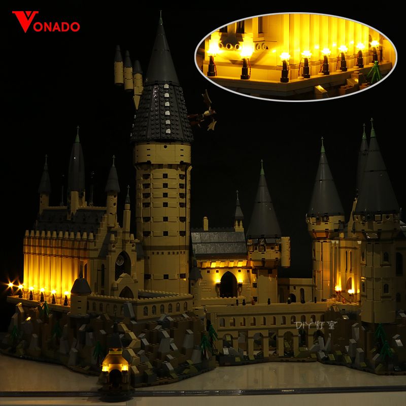 DIY Lighting Set Building Kit For Harry Potter Hogwarts Castle LEGOs 71043