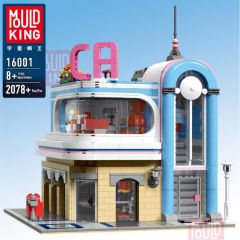 Mould King 16001 CA Restaurant with LED lights