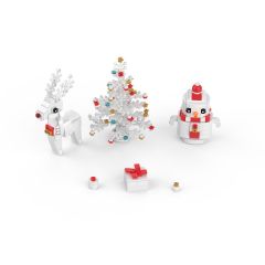 MOC Christmas Themed Scene building blocks series bricks set (3 left in stock)(Only 1 left in stock)