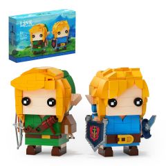 Breath of The Wild Link Building Kit, Game Character Model Building Block Sets Unique BOTW Decorations