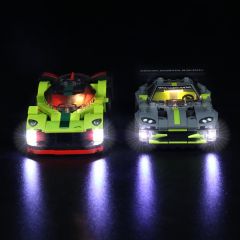 Aston Martin Valkyrie AMR Pro and Aston Martin Vantage GT3#Lego Light Kit for 76910