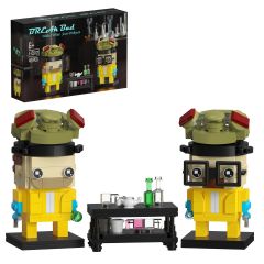 MOC Breaking Bad white and pink building blocks including gift box and physical manual