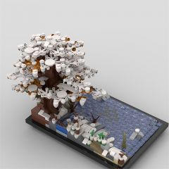 MOC-35927 Tree on a Lake Winter (1 left in stock)
