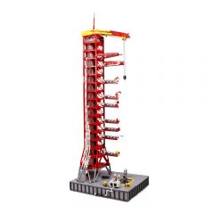 MOC NASA Saturn-V Launch Umbilical Tower building blocks kit with compatible bricks
