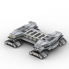 MOC Crawler-transporter for NASA Saturn-V Launch Umbilical Tower or Space Shuttle building blocks kit with compatible bricks