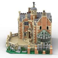 MOC-54244 The Haunted Manor building blocks kit with compatible bricks