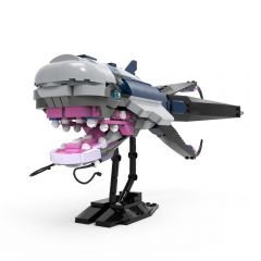 MOC Purrgil Hyperspace Whale Minifig Scale