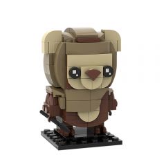MOC Ewok Brickheadz-Wicket building blocks series bricks set