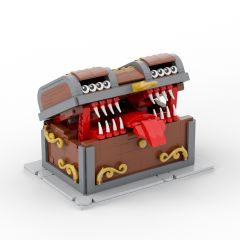 MOC Working Mechanical Mimic Chest blocks kit with compatible bricks