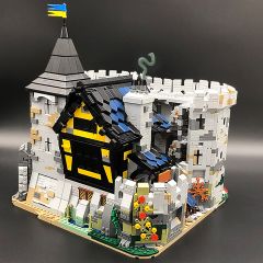 MOC-113094 Black Falcon's Fortress building blocks kit with compatible bricks