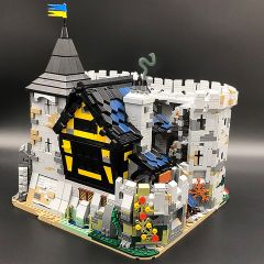 MOC-113094 Black Falcon's Fortress building blocks kit with compatible bricks