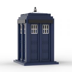 MOC Doctor Who Tardis Time and Relative Dimension in Space building blocks set with compatible bricks