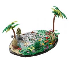 MOC stand compatible with Zelda/Horizon Zero Dawn