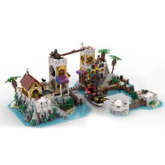 MOC-126355 6277 Imperial Trading Post Remake building blocks kit with compatible bricks