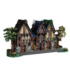 MOC-117629 Medieval Modular Street building blocks kit with compatible bricks