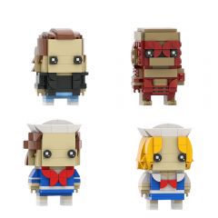 MOC-125950 Punk Eleven from Stranger Things Custom building blocks Brickheadz series bricks set