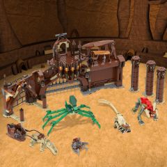 MOC-6334 Star Wars Petranaki / Geonosian Arena building blocks kit with compatible bricks