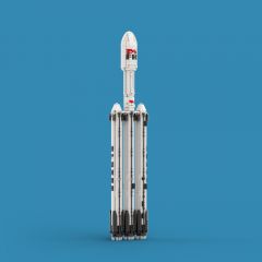 MOC-73911 1:110 Falcon 9 Collector's Edition Aerospace Series Bricks set