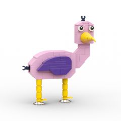 MOC Garten of Banban Opila bird building blocks animation series bricks set