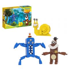 MOC Garden Playset with Interactive Characters - Banban, Seline, Toadster, and Nabnab building blocks horror series bricks set