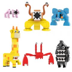 MOC Garden Playset with Interactive Characters - Sharky Clee,Giraffe Melman,Crabzilla,Nibbler,Lazcat,Coach Pickles