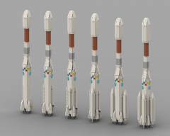 MOC-101250 1:110 Ariane 4 space building block 