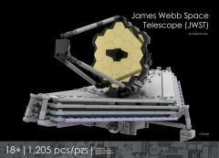 MOC-105859 James Webb Space Telescope (JWST) 1/70 Scale Aerospace Series bricks set 