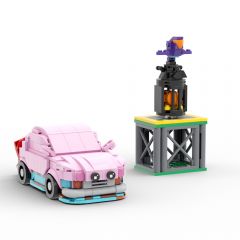 MOC Kirby and the Forgotten Land Car Mouth building blocks car series bricks set
