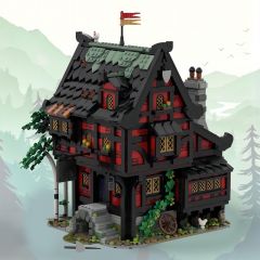 MOC-111710 The Crusader Inn building blocks kit with compatible bricks