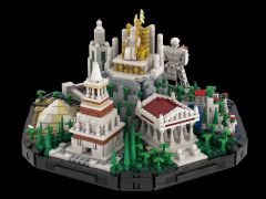 MOC-139202 Ancient Wonders of the World building blocks architeture series bricks set