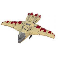 MOC-25334 Buck Rogers in the 25th Century Hawk's Fighter building blocks kit with compatible bricks