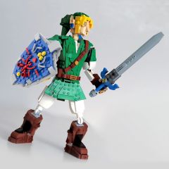 MOC-90299 Zelda Hero of Time Link building blocks kit with compatible bricks