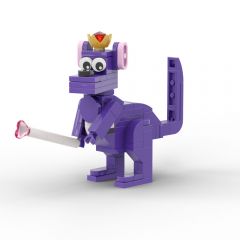 Garten of Banban 3 Purple Kangaroo building blocks kit with compatible bricks