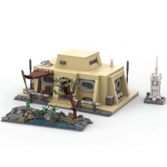 MOC-146420 The Mandalorian's Cabin building blocks kit with compatible bricks