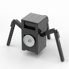 MOC Skibidi Toilet Speaker Strider building blocks kit with compatible bricks