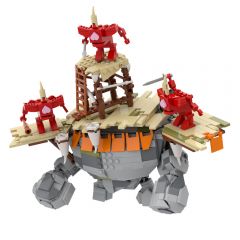 MOC The Legend of Zelda: Tears of the Kingdom Battle Talus building blocks set with compatible bricks