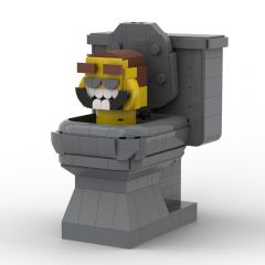 MOC Skibidi Toilet set with compatible bricks