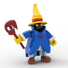 MOC Final Fantasy Black Mage building blocks kit with compatible bricks