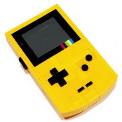 MOC-156645 Game Boy Yellow Color building blocks kit with compatible bricks