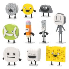 MOC  BFDI Characters: Woody, Pin, Needle, Teardrop Building Set 511 Pieces