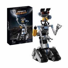 Johnny 5 Robot Building Block Set, Short Open Circuit Johnny Five Robot MOC