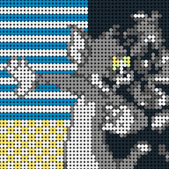 Cat and mouse-cat -Pixel art