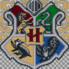 Harry Potter Crest-Pixel art