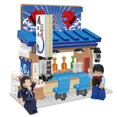 MOC Savoring Japanese Izakaya Delights at the Pub building blocks Architecture series bricks set