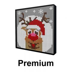 Christmas reindeer Pixel Art Upgraded Version