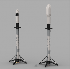 MOC Ultimate Space X Falcon 9 [1:110 scale]